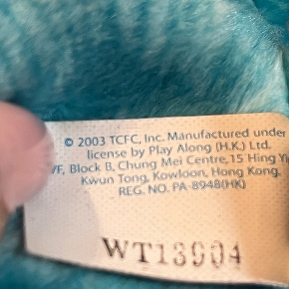 Care Bears Bedtime Bear blue tie dye beanbag plush 8" Play Along - Picture 5 of 5